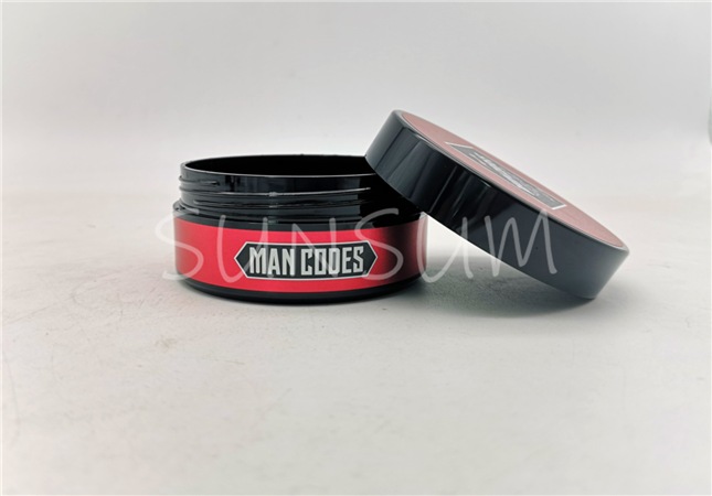 100g low profile PET material labeling wax hair care jar