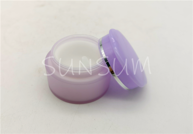 5g matt purple sliver ring cap tester eye cream jar