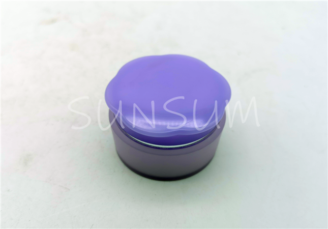 5g matt purple sliver ring cap tester eye cream jar