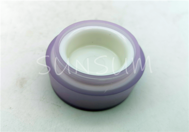 5g matt purple sliver ring cap tester eye cream jar