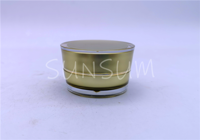 15g metal coating gold ring hydra serum acrylic jar