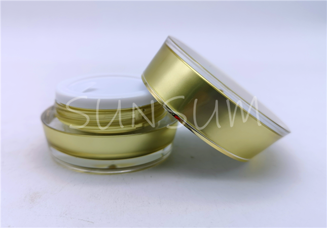 15g metal coating gold ring hydra serum acrylic jar
