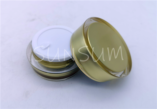 15g metal coating gold ring hydra serum acrylic jar