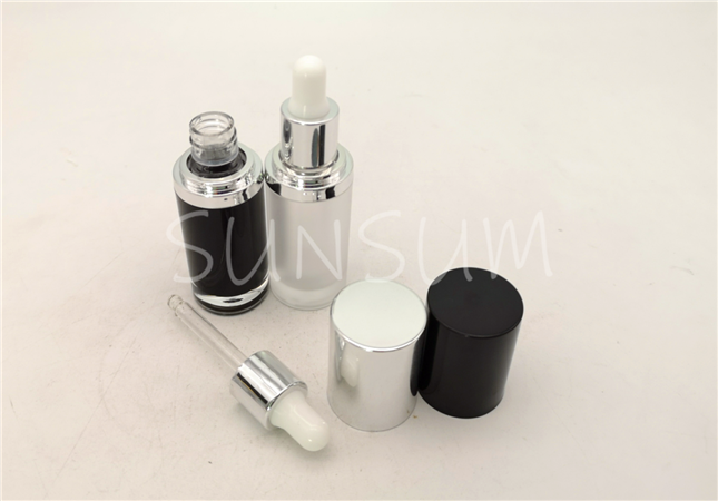 5ml mini size luxury La strongcome Genifique glass view dropper cap acrylic bottle