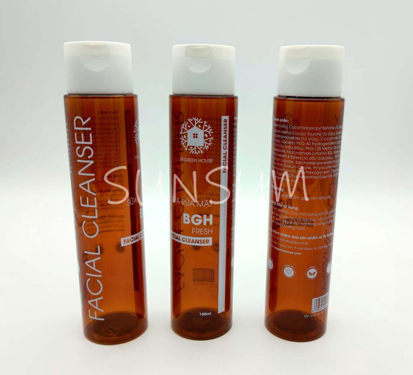 100ml amber color toner cylinder bottle with flip cap