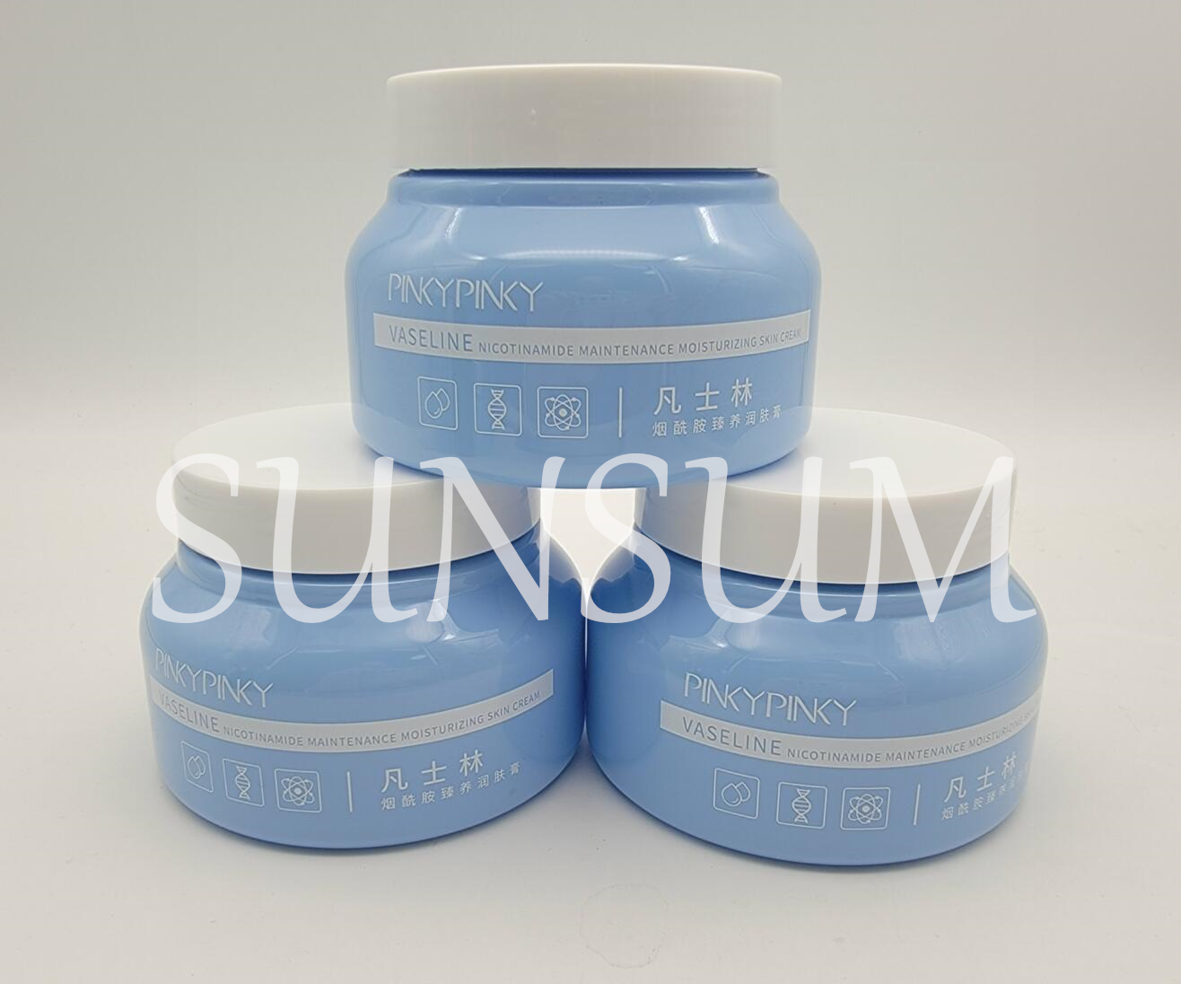 New Design 250g Sceen Print Hair Body Scrub Cream Plastic Pet Recycled Container