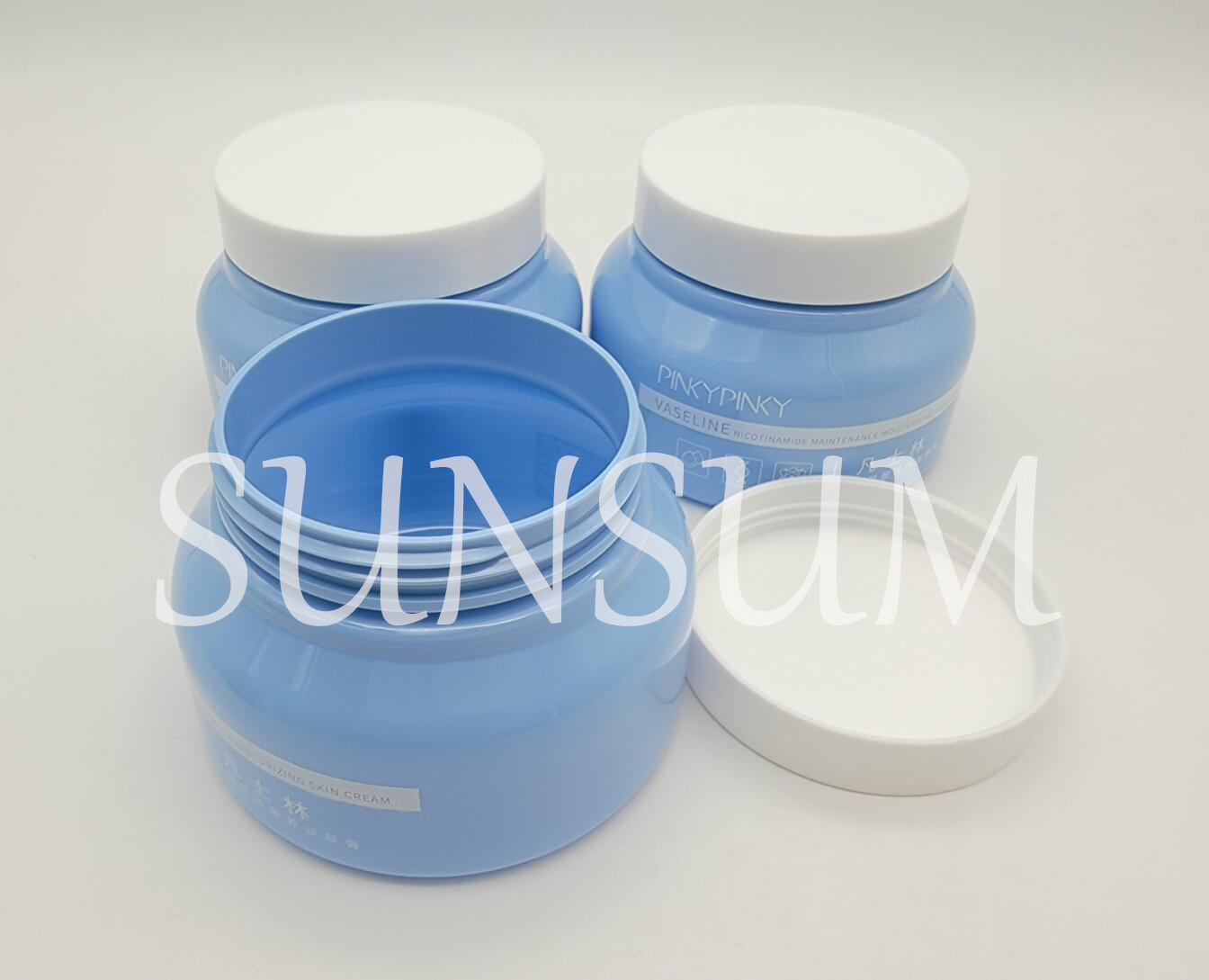 New Design 250g Sceen Print Hair Body Scrub Cream Plastic Pet Recycled Container