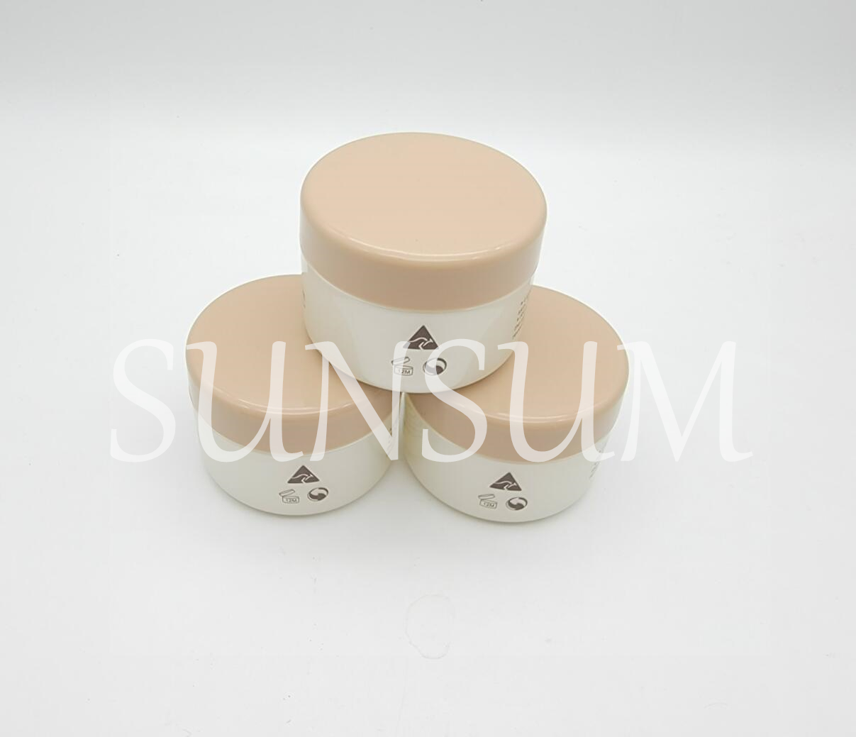 100g PP Material Eco-Friendly Plastic Custom Round Recyclable Cosmetic Jars