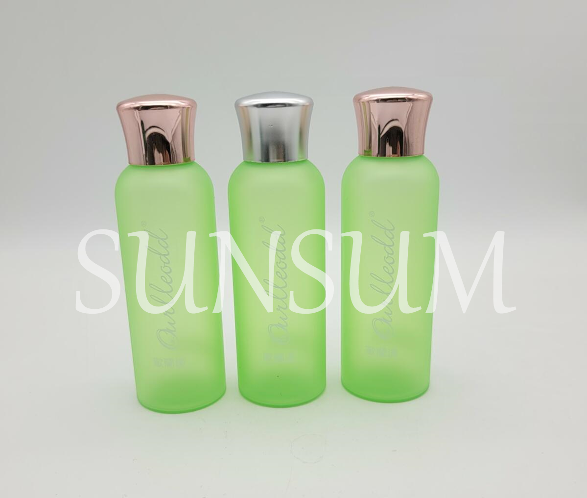 Wholesale Essential Oil Bottles Rose Gold 100ml Frosted Dropper Toner Bottle