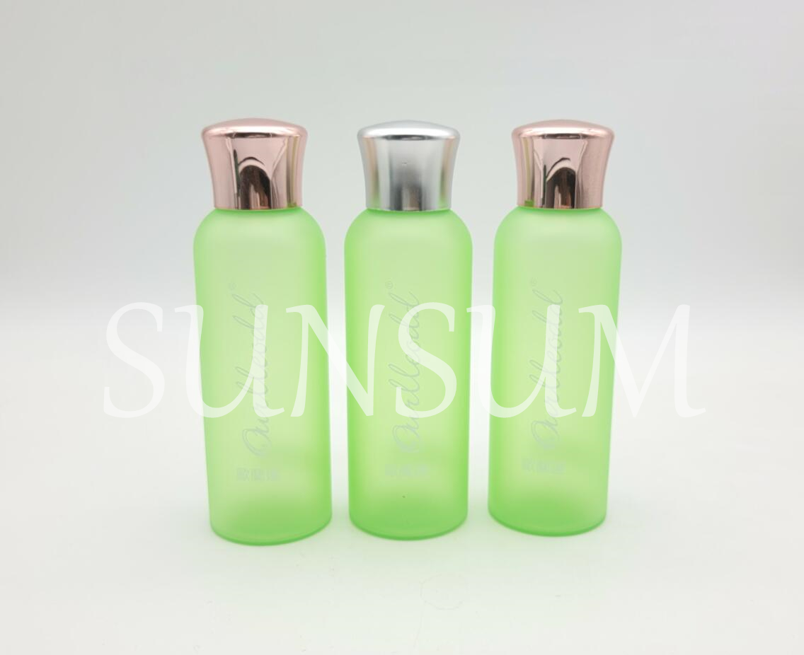 Wholesale Essential Oil Bottles Rose Gold 100ml Frosted Dropper Toner Bottle